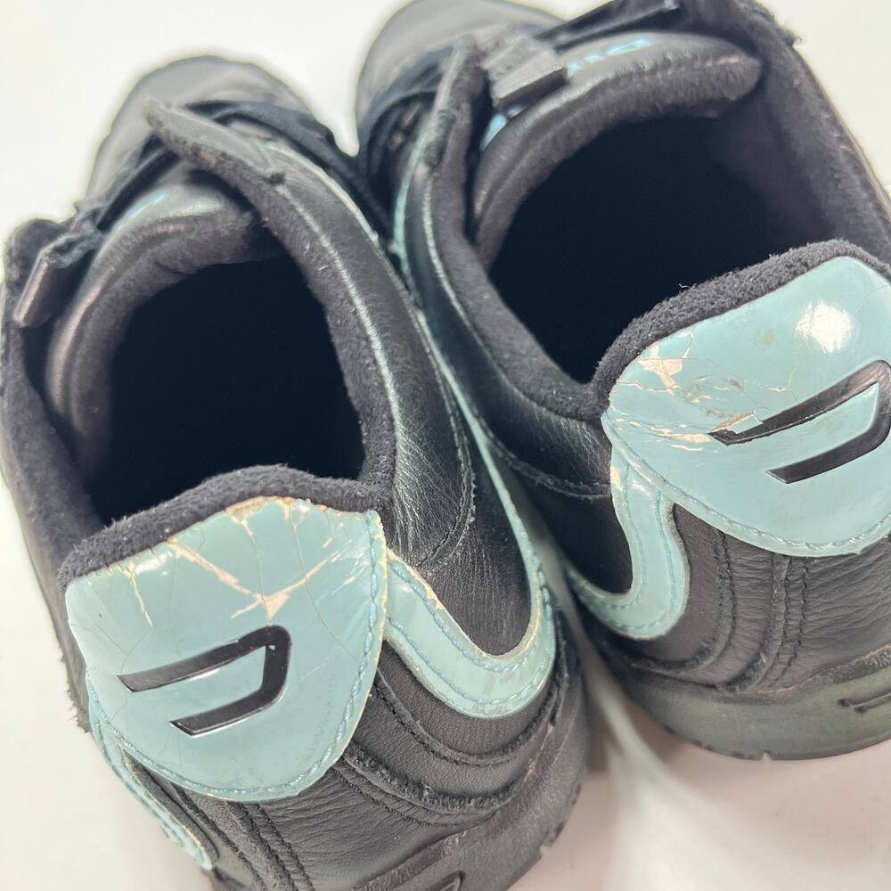 Diesel Active W Black Light Blue Leather Athletic Driving Shoes Women's Size 11 - Picture 6 of 10